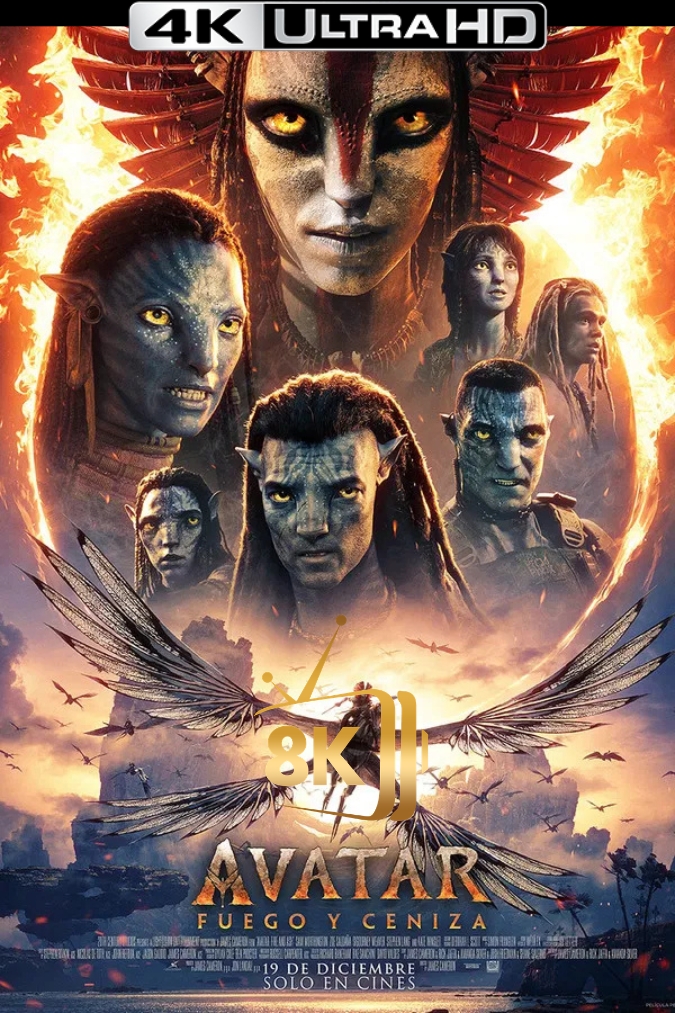 4K-ES-HDR - Avatar: Fuego y ceniza (2025)